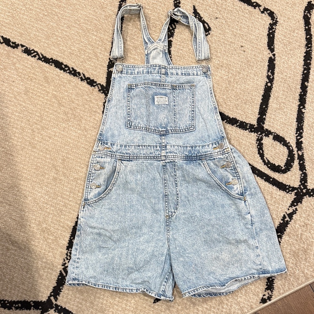 Levi's Light Blue Women's Jean Overall Shorts